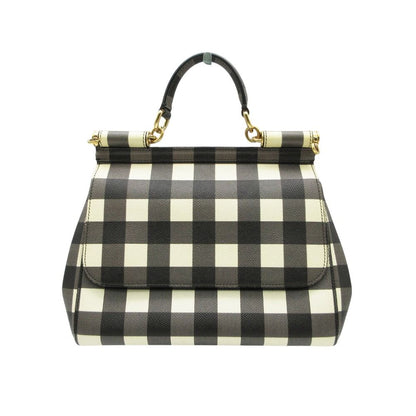 Dolce & Gabbana Shoulder Bag Shisiri Plaid Black — view 2