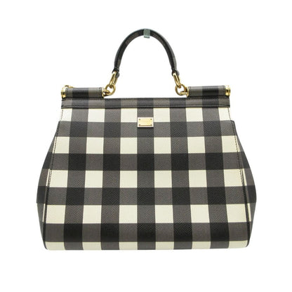 Dolce & Gabbana Shoulder Bag Shisiri Plaid Black