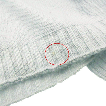 Dior Scarf Cashmere Knit Large Shawl Light Blue — view 7