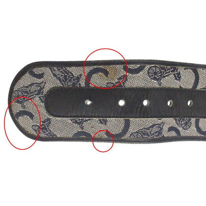 Celine Belt C Macadam Denim Sash Wide Navy — view 7