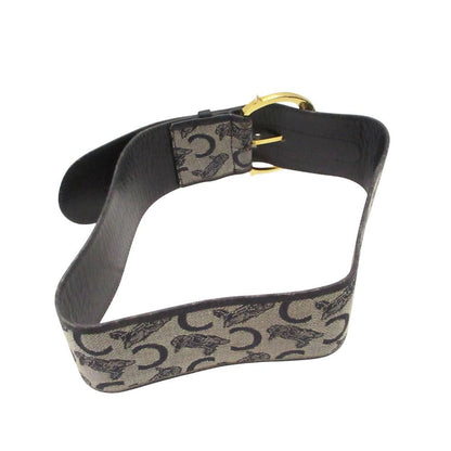 Celine Belt C Macadam Denim Sash Wide Navy — view 2