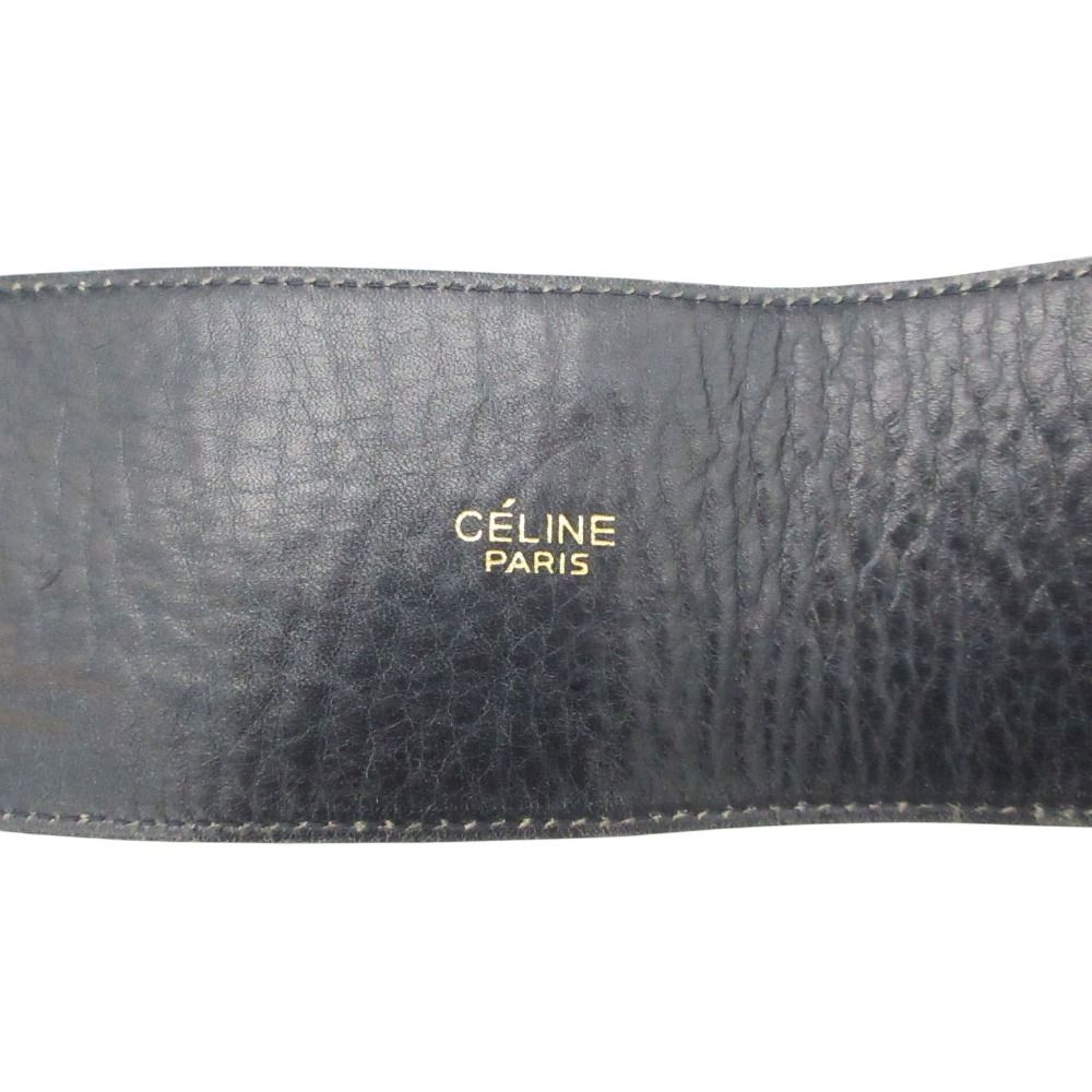 Celine Belt C Macadam Denim Sash Wide Navy — view 4