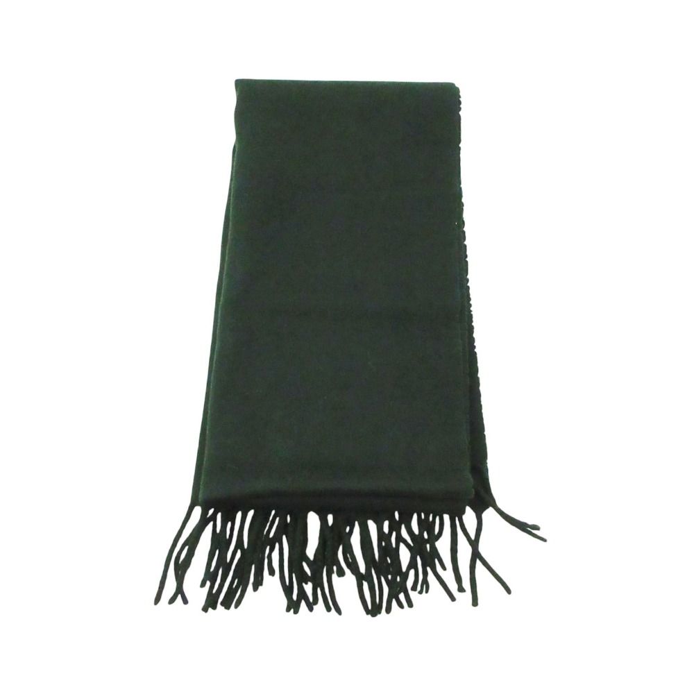 Loro Piana Scarf Cashmere Fringe 35 140 cm Dark Green — view 2