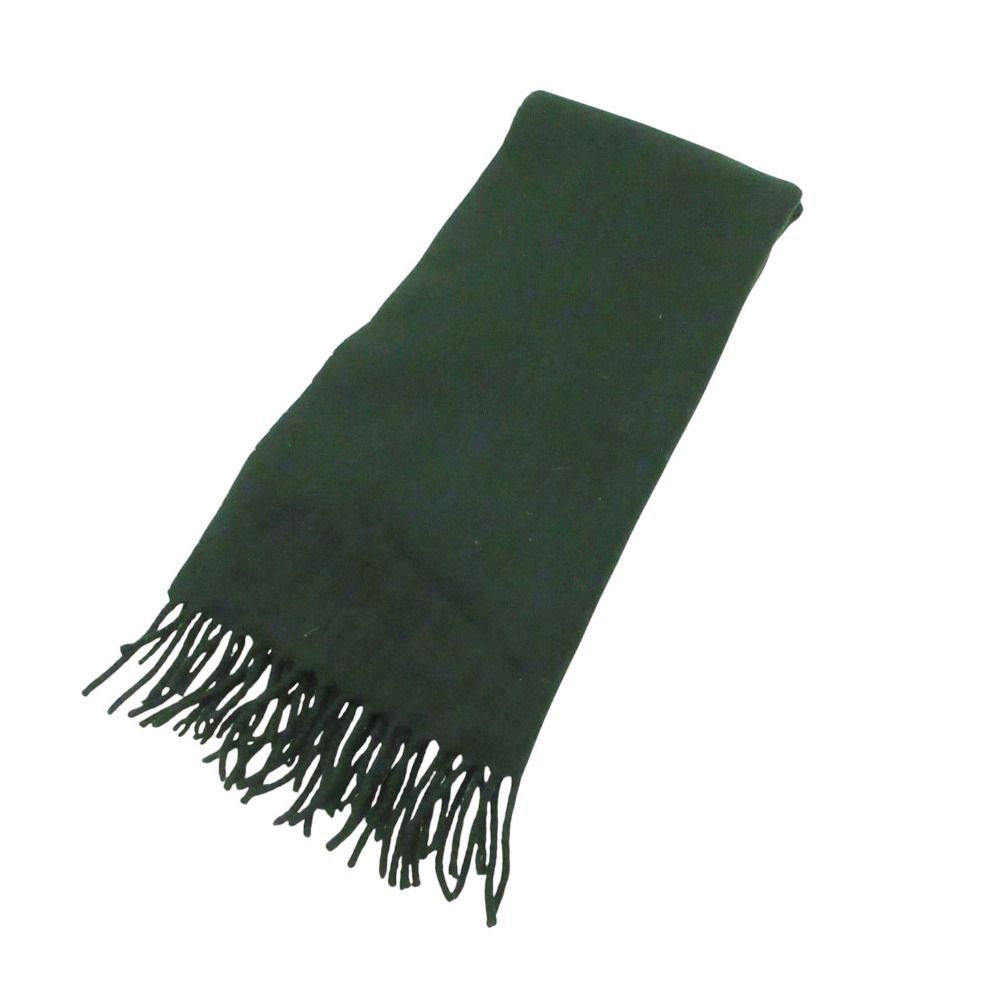 Loro Piana Scarf Cashmere Fringe 35 140 cm Dark Green