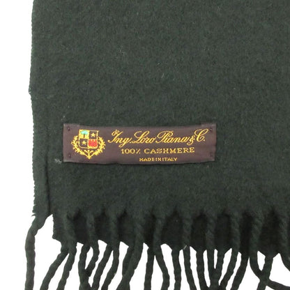 Loro Piana Scarf Cashmere Fringe 35 140 cm Dark Green — view 4