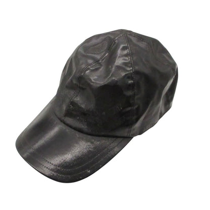 Chanel Sports Cap Enamel Coating CC Logo Hat Black