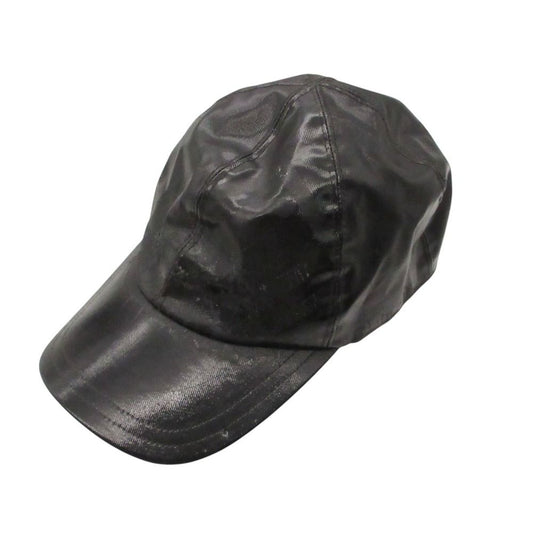 Chanel Sports Cap Enamel Coating CC Logo Hat Black