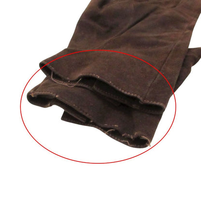 Chanel Gloves Turnlock Suede Leather Brown — view 5
