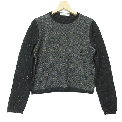Brunello Cucinelli Knit Cashmere All Over Pattern Sweater Long Sleeve Crew Neck
