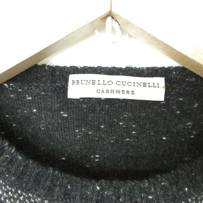 Brunello Cucinelli Knit Cashmere All Over Pattern Sweater Long Sleeve Crew Neck — view 3