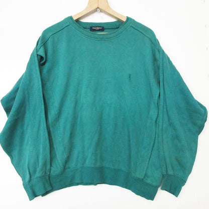 Saint Laurent Vintage Yves Sweatshirt Cassandra Logo Embroidery Long Sleeve — view 4
