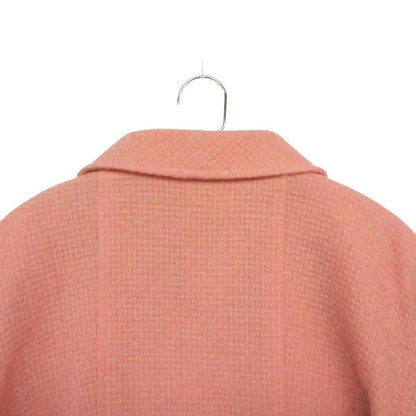 Chanel Vintage Tweed Jacket Cropped Length Gabriel Gold Button Pink — view 3