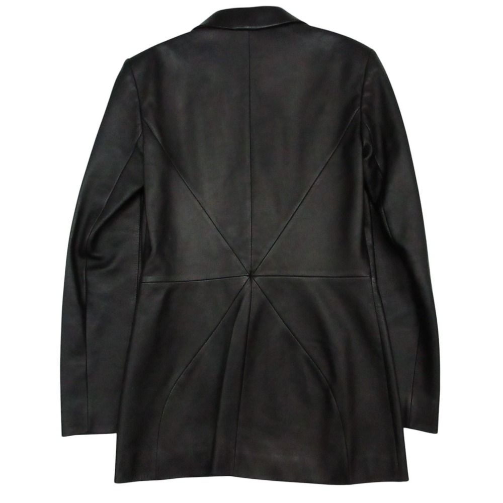 Loewe Set Nappa Leather Jacket Pants Peak Lapel Terre Black 38 — view 3