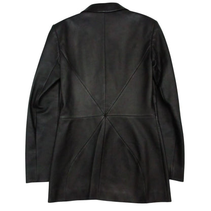 Loewe Set Nappa Leather Jacket Pants Peak Lapel Terre Black 38 — view 3