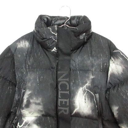 Moncler Fabas Down Coat Lightning Bolt Thundercloud Black — view 5