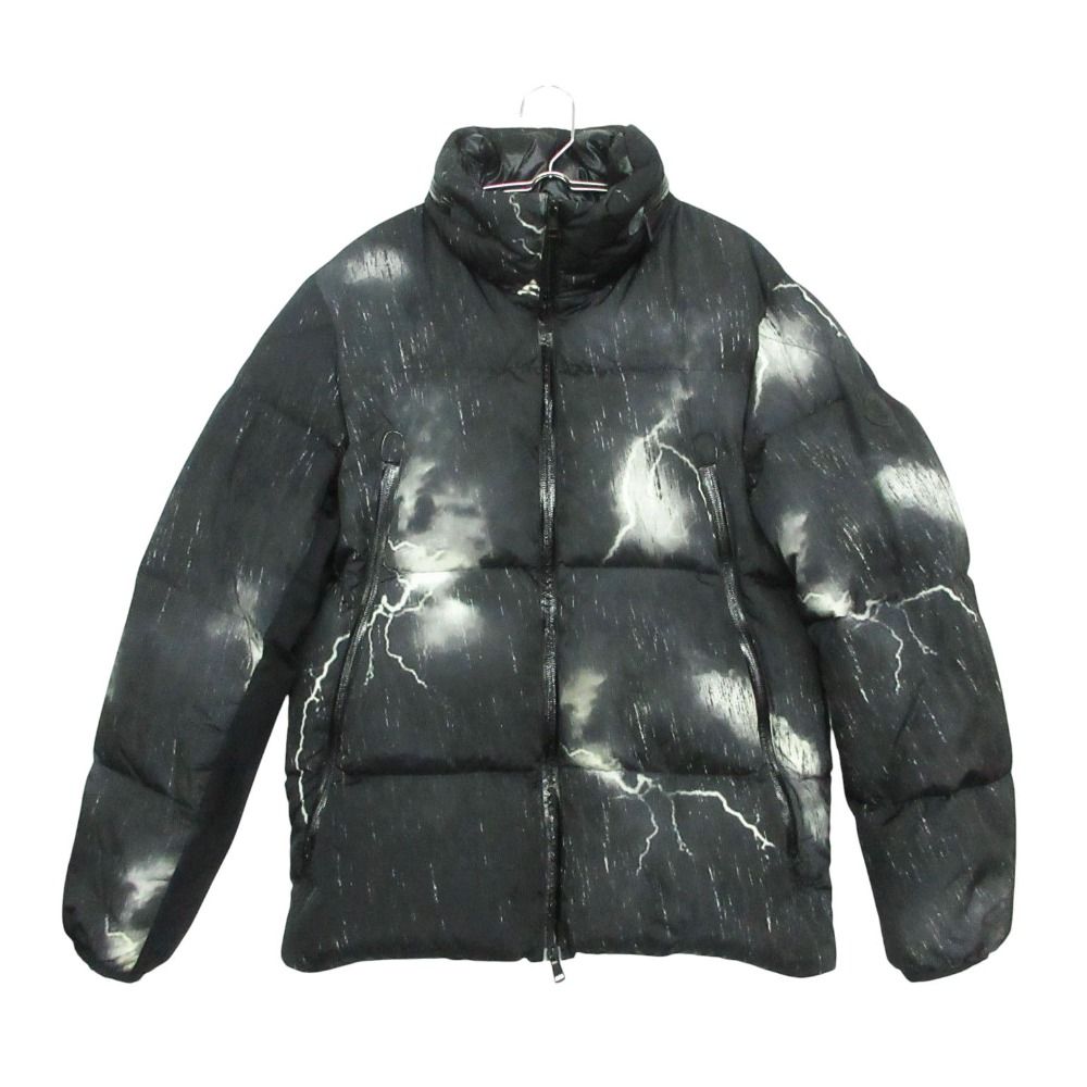 Moncler Fabas Down Coat Lightning Bolt Thundercloud Black