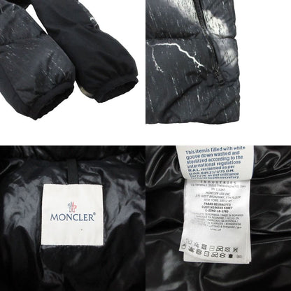 Moncler Fabas Down Coat Lightning Bolt Thundercloud Black — view 9
