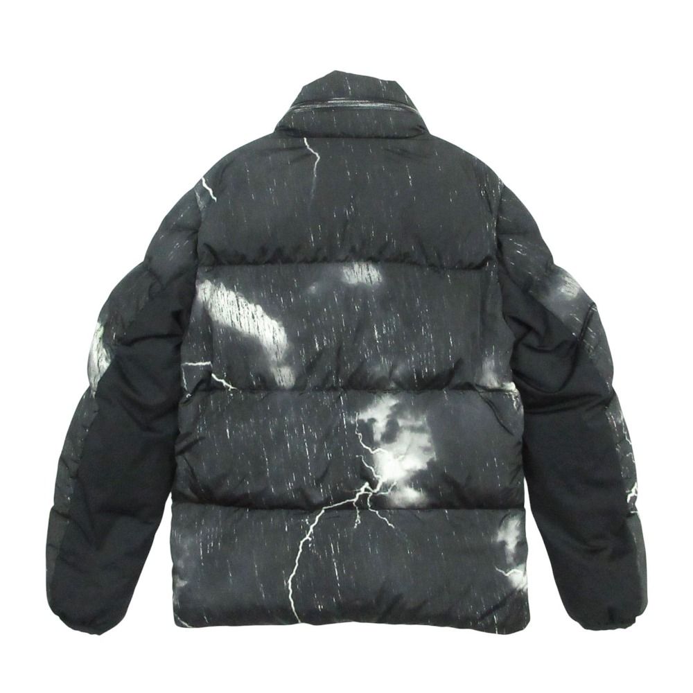 Moncler Fabas Down Coat Lightning Bolt Thundercloud Black — view 2