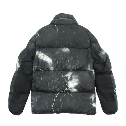 Moncler Fabas Down Coat Lightning Bolt Thundercloud Black — view 2