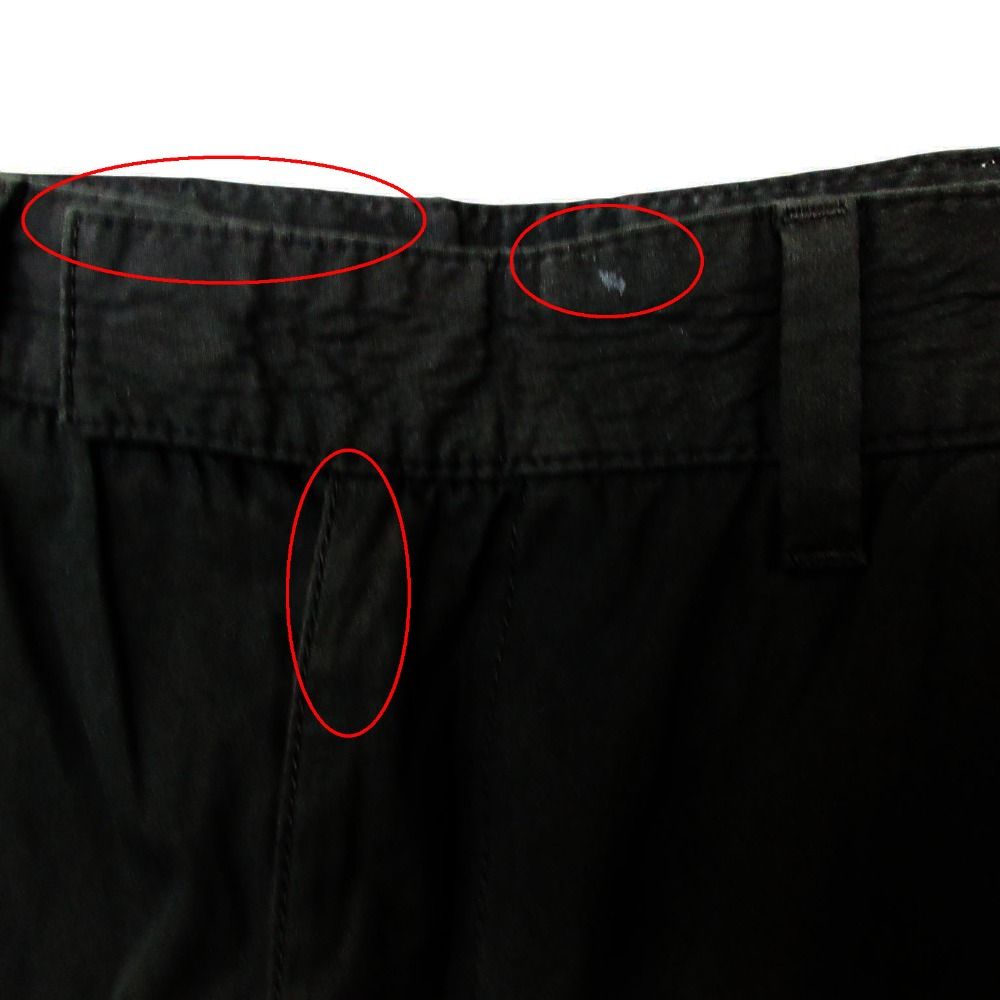 Prada Sports Pants Cotton Nylon Hem Zip Mesh Contrast Black — view 3