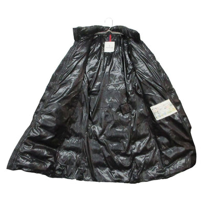 Moncler Moka Down Coat Long Length Nylon Hooded Black 00 — view 5