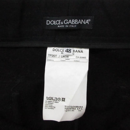 Dolce & Gabbana Side Zip Pants Cotton Black 48 — view 8