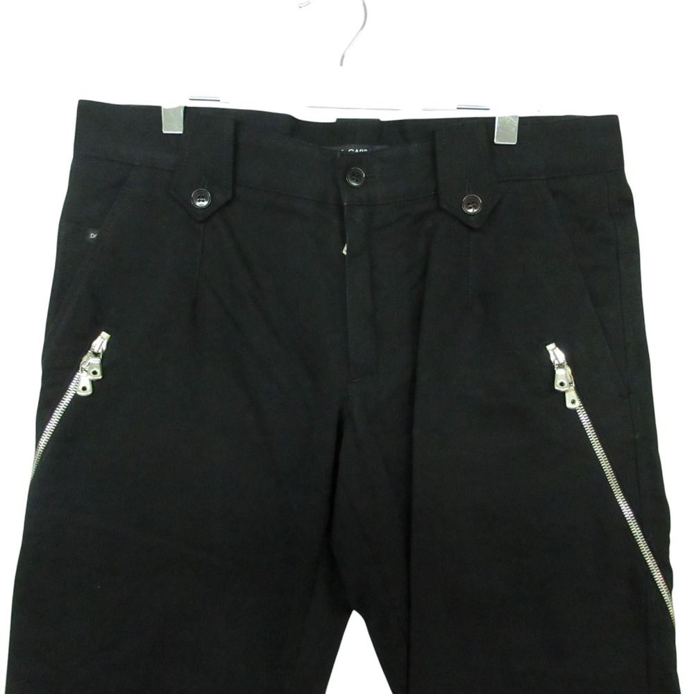 Dolce & Gabbana Side Zip Pants Cotton Black 48 — view 4