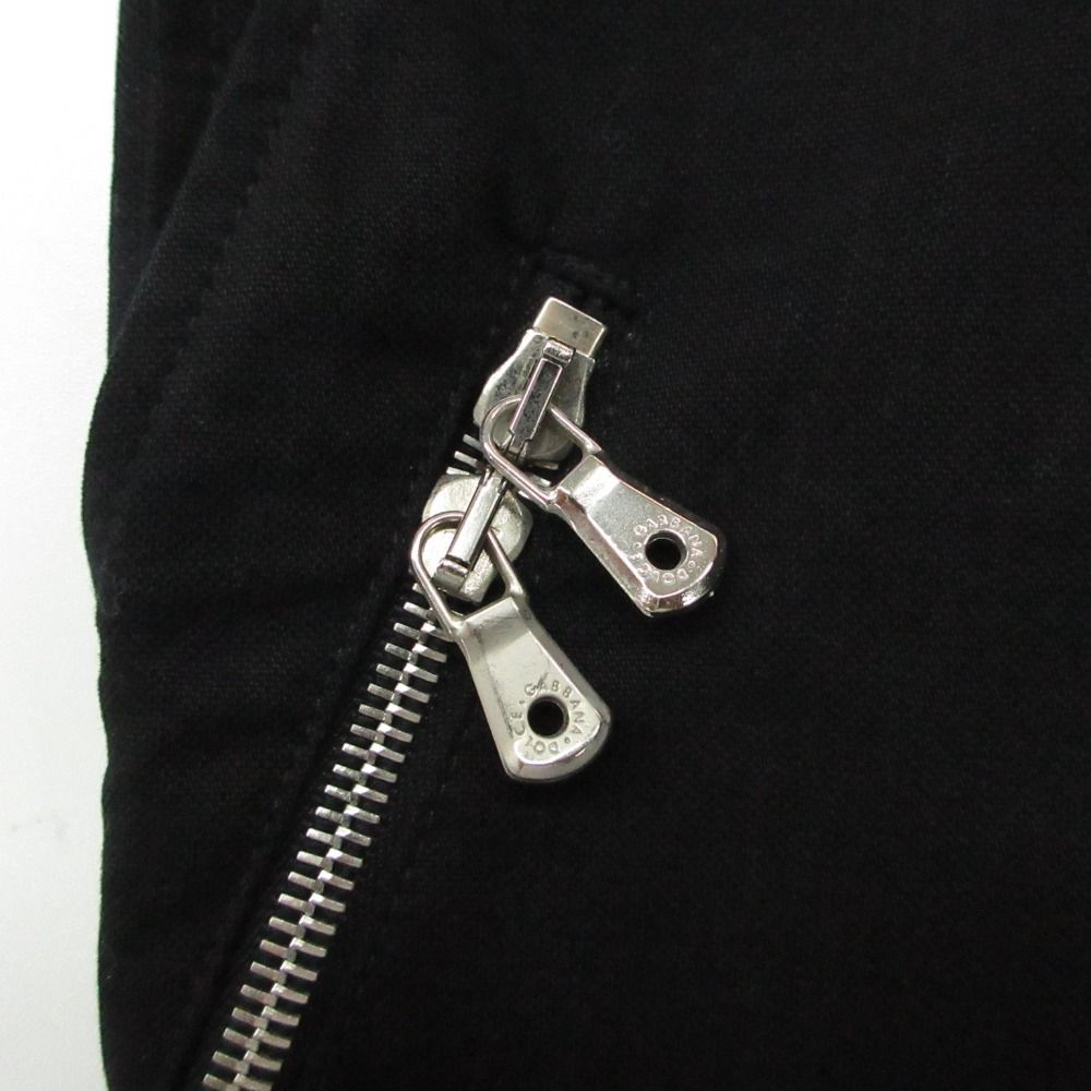 Dolce & Gabbana Side Zip Pants Cotton Black 48 — view 6