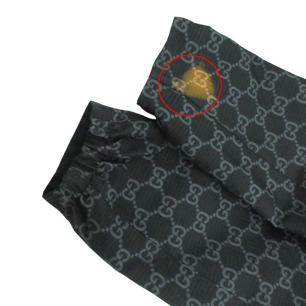Gucci GG Ripstop Nylon Jacket Reversible Interlocking Leather Patch Black 50 — view 7