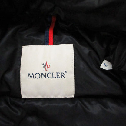 Moncler Bramant Down Jacket Double Logo Patch Nylon Hooded Black — view 9