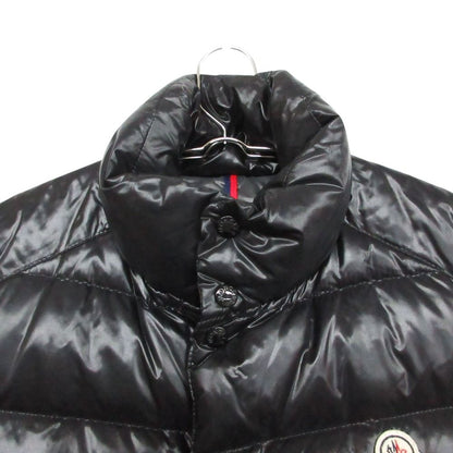 Moncler Tib Down Vest Sleeveless Nylon Logo Patch Black — view 5
