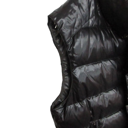 Moncler Tib Down Vest Sleeveless Nylon Logo Patch Black — view 4