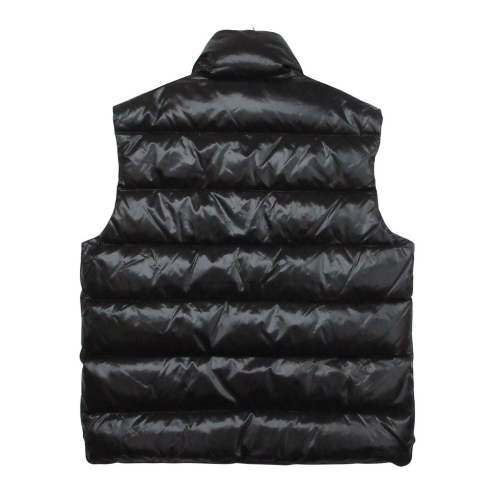 Moncler Tib Down Vest Sleeveless Nylon Logo Patch Black — view 2