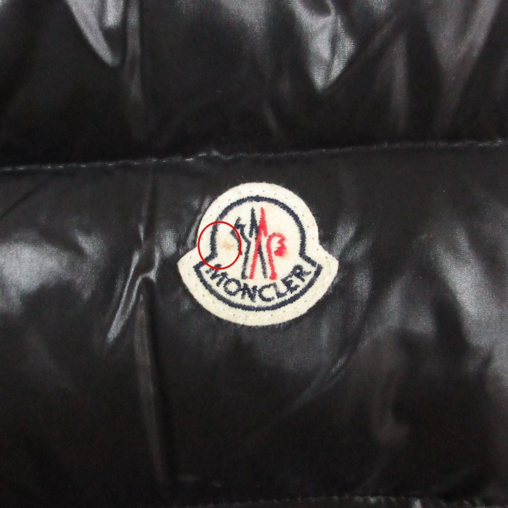 Moncler Tib Down Vest Sleeveless Nylon Logo Patch Black — view 6