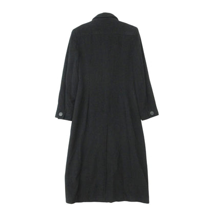 Chanel Coat Cashmere Double Breasted Long Below Knee Length Black — view 2