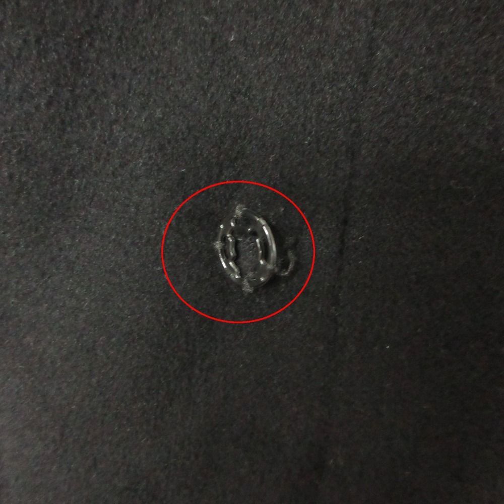 Chanel Coat Cashmere Double Breasted Long Below Knee Length Black — view 8