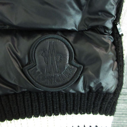 Moncler Gilet Down Vest Long Length Sleeveless Knit Switch Wool Logo — view 6