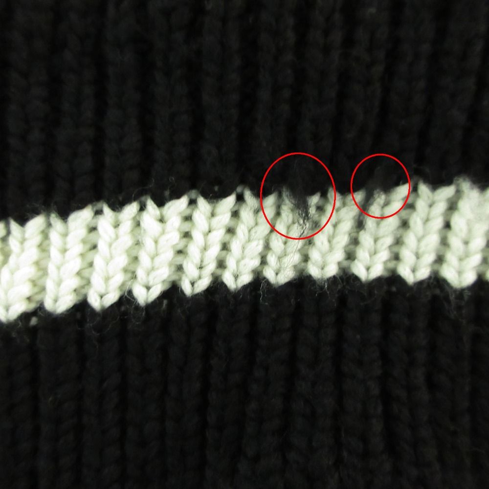 Moncler Gilet Down Vest Long Length Sleeveless Knit Switch Wool Logo — view 8