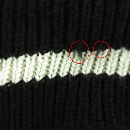 Moncler Gilet Down Vest Long Length Sleeveless Knit Switch Wool Logo — view 8