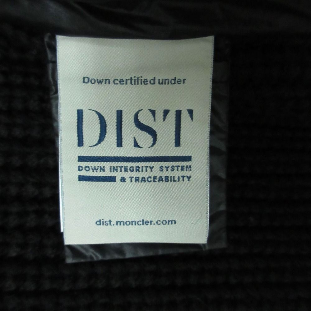Moncler Gilet Down Vest Long Length Sleeveless Knit Switch Wool Logo — view 5