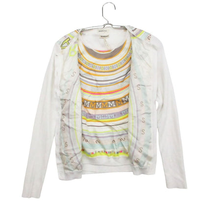 Hermes by Martin Margiela Era Ensemble Twill Lane Cardigan Sleeveless Knit Silk — view 4