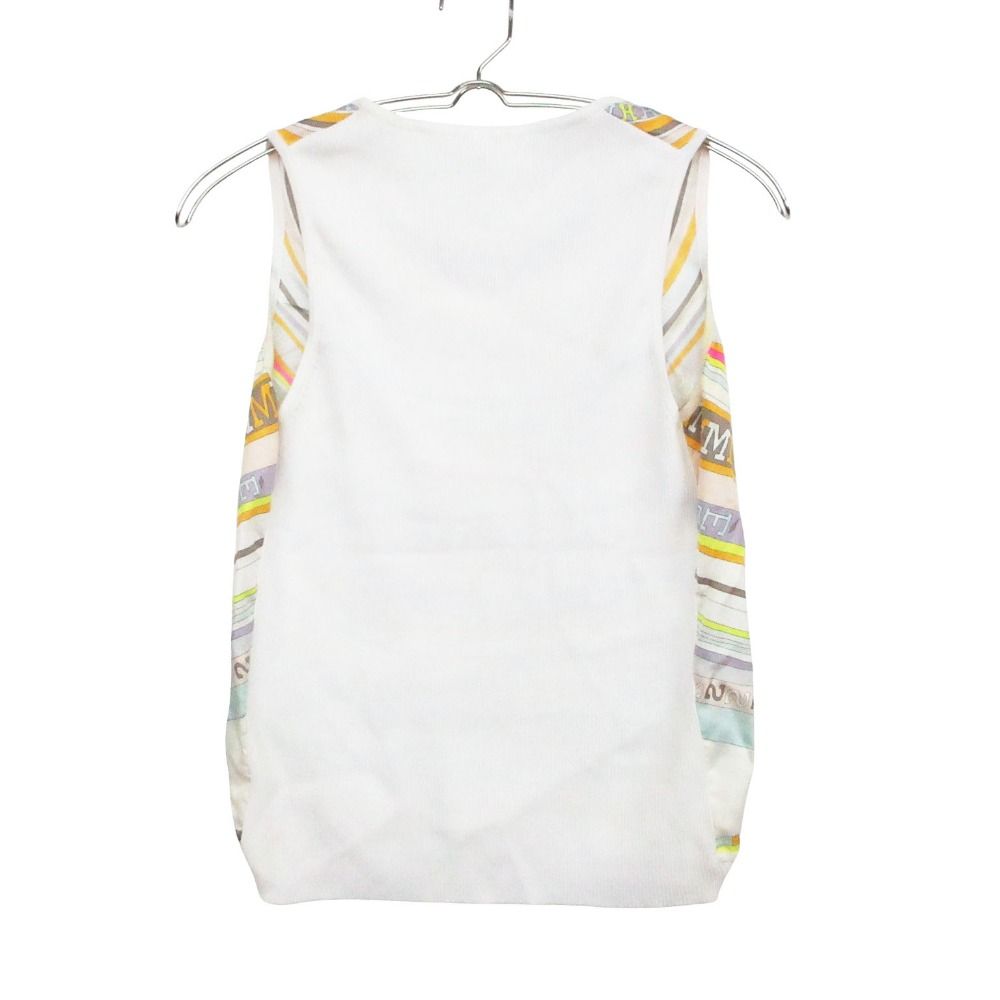 Hermes by Martin Margiela Era Ensemble Twill Lane Cardigan Sleeveless Knit Silk — view 6