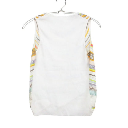 Hermes by Martin Margiela Era Ensemble Twill Lane Cardigan Sleeveless Knit Silk — view 6