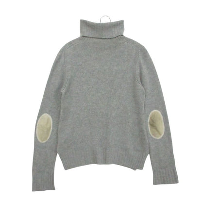 Prada Cashmere Turtleneck Knit Sweater Long Sleeve Elbow Patch Pullover — view 2
