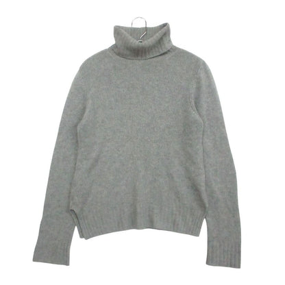 Prada Cashmere Turtleneck Knit Sweater Long Sleeve Elbow Patch Pullover