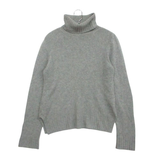 Prada Cashmere Turtleneck Knit Sweater Long Sleeve Elbow Patch Pullover