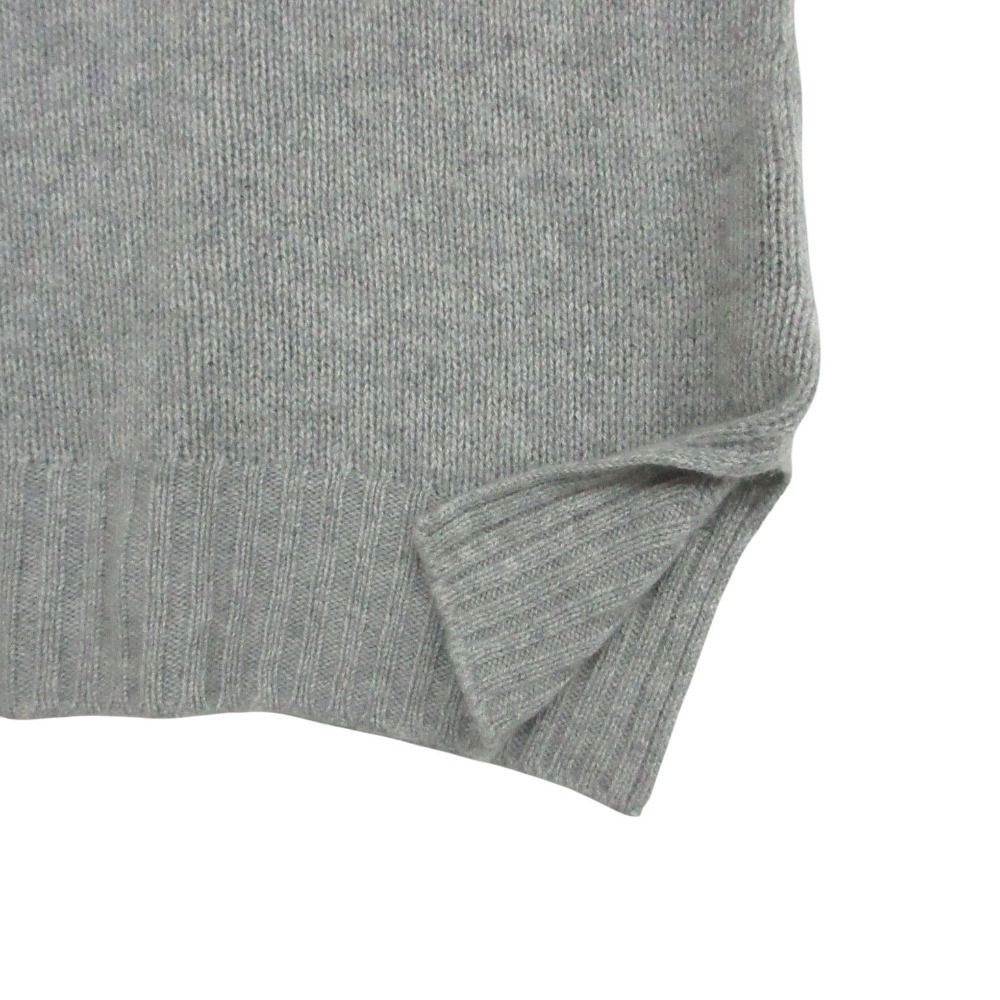 Prada Cashmere Turtleneck Knit Sweater Long Sleeve Elbow Patch Pullover — view 4