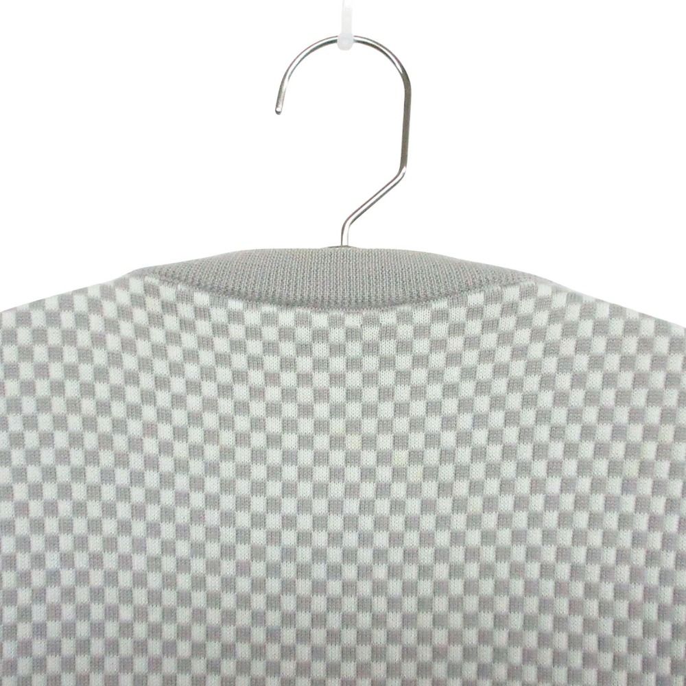 Fendi Knit Cardigan Jacket Long Sleeve Mink Decoration Checkered Pattern — view 3