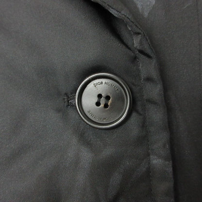 Dior Homme Coat Rose Print Insulation Long Black — view 5