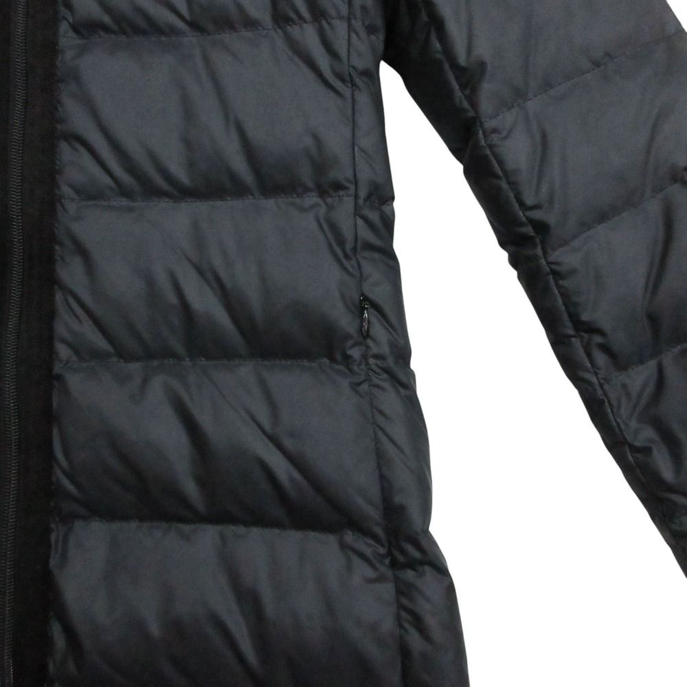 Moncler Nantesfur Down Coat Long Length Navy — view 5
